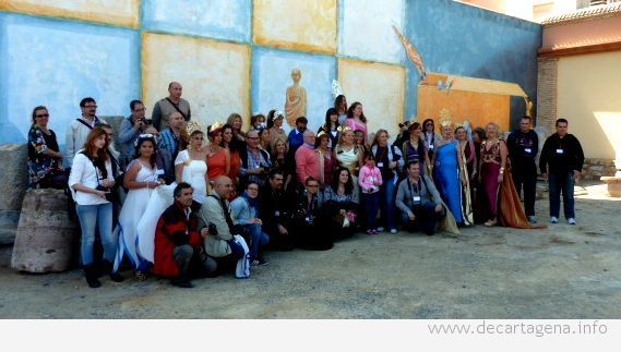 Las musas romanas desfilan en Cartagena
